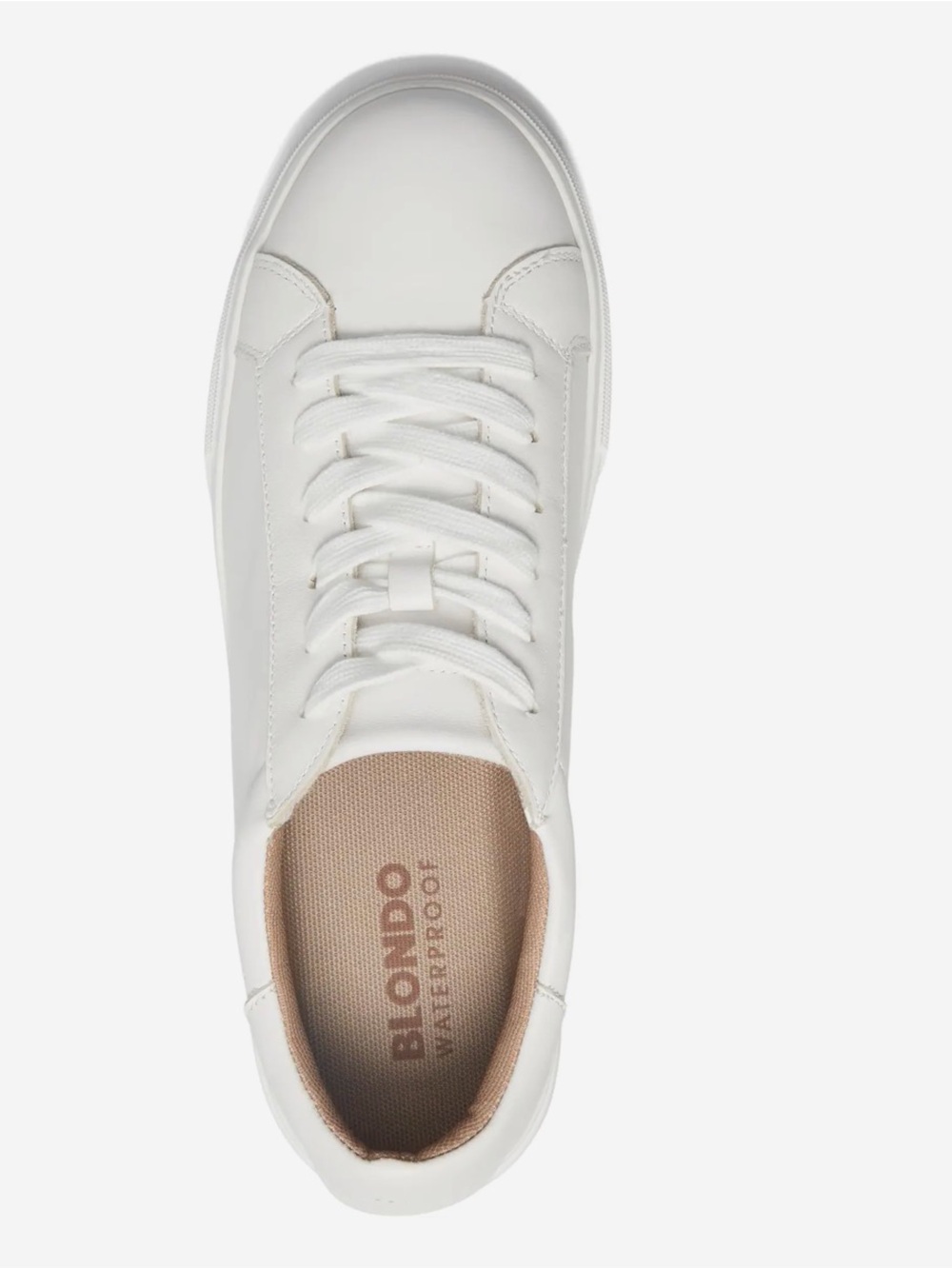NWT Blondo Venna White Low-Top Platform Sneakers - Picture 3 of 15